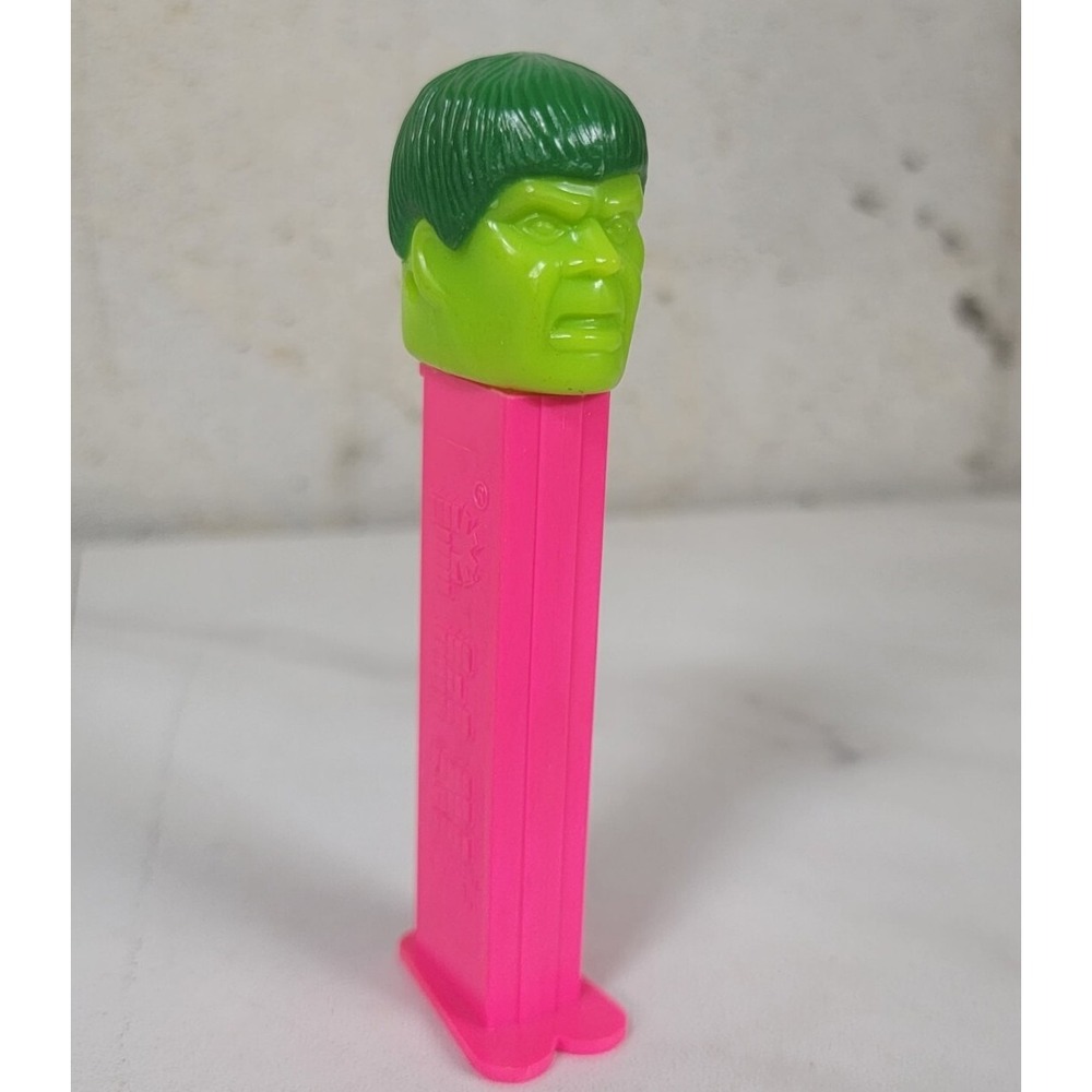 Vintage Marvel Incredible Hulk Pez Pink Candy‎ Dispenser 1980 No Country